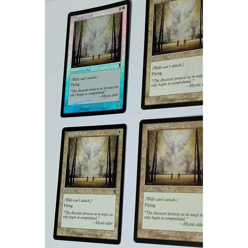 MTG ANGELIC WALL Odyssey 2001 Set-4 +1 FOIL 4 Non-foil Magic SEE BG.5MAA2022.26